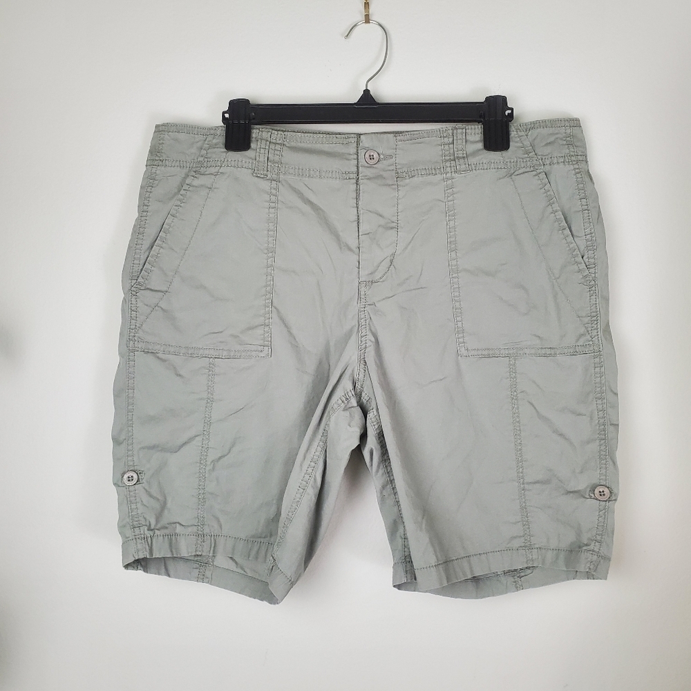 Caffe Marrakesh Tab Front Slub Shorts Size 14